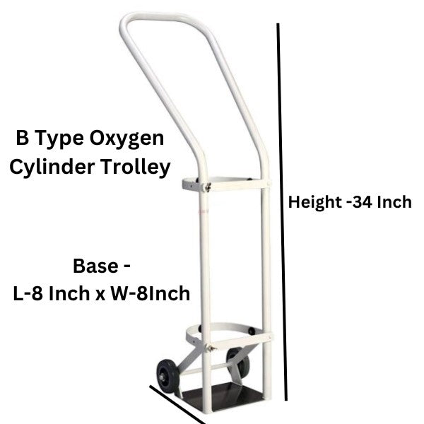 Oxygen Cylinder Trolley For B Type Cylinder Medura Healthcare