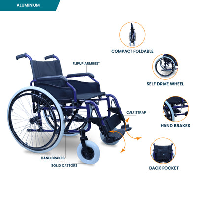 ARREX HARVEY - HEAVY DUTY STEEL WHEELCHAIR