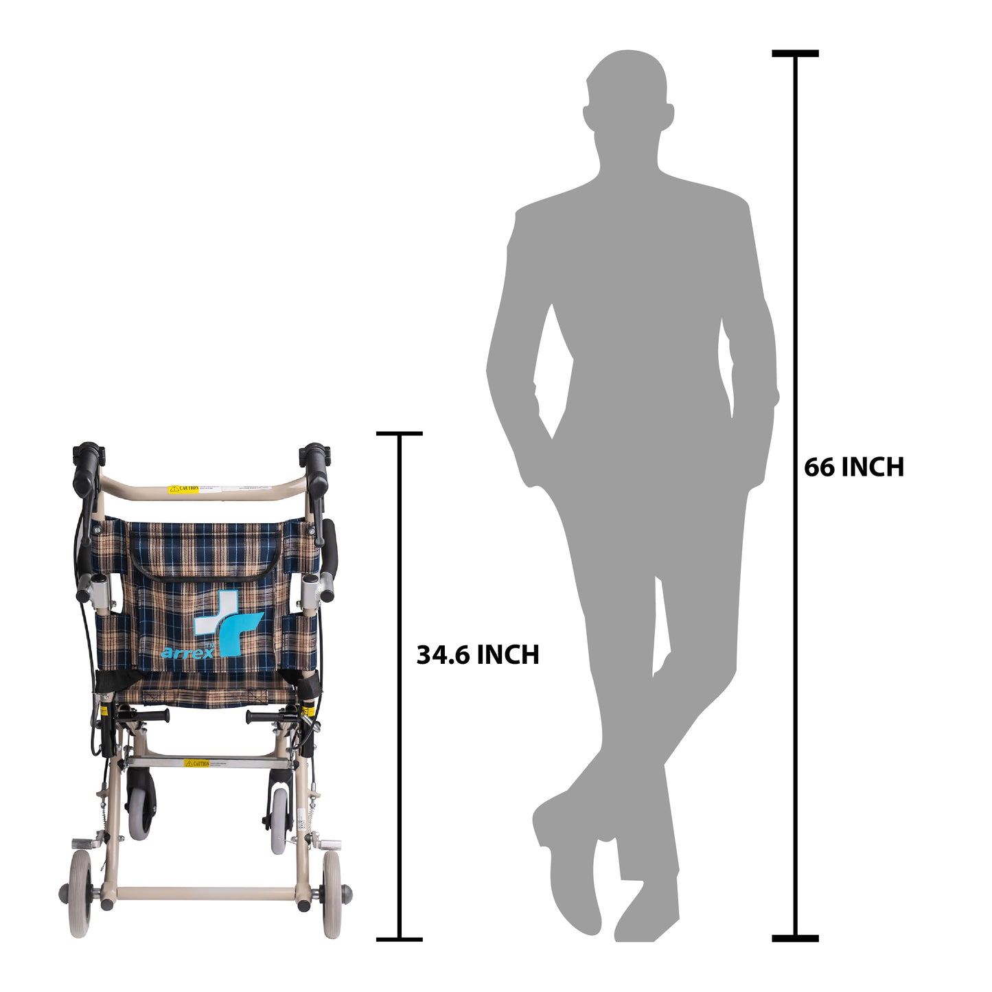 ARREX NANUK FOLDABLE - COMPACT ALUMINIUM WHEELCHAIR