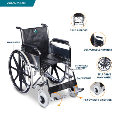 ARREX MARTIN - PREMIUM STEEL WHEELCHAIR