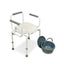 ARREX VP10 COMMODE CHAIR: HEIGHT ADJUSTABLE, ATTACHED POT, 110KG CAPACITY, ADAPTABLE, DEPENDABLE