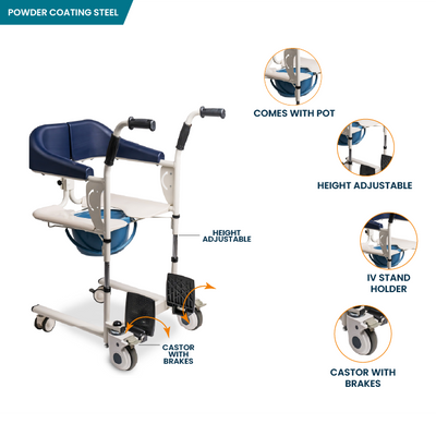 ARREX SENECA BATH AND COMMODE - WHEELCHAIR