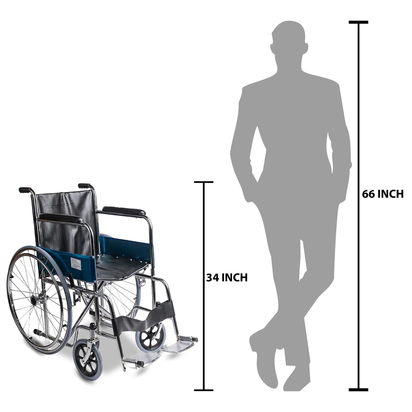 ARREX TOMMY - BASIC STEEL WHEELCHAIR