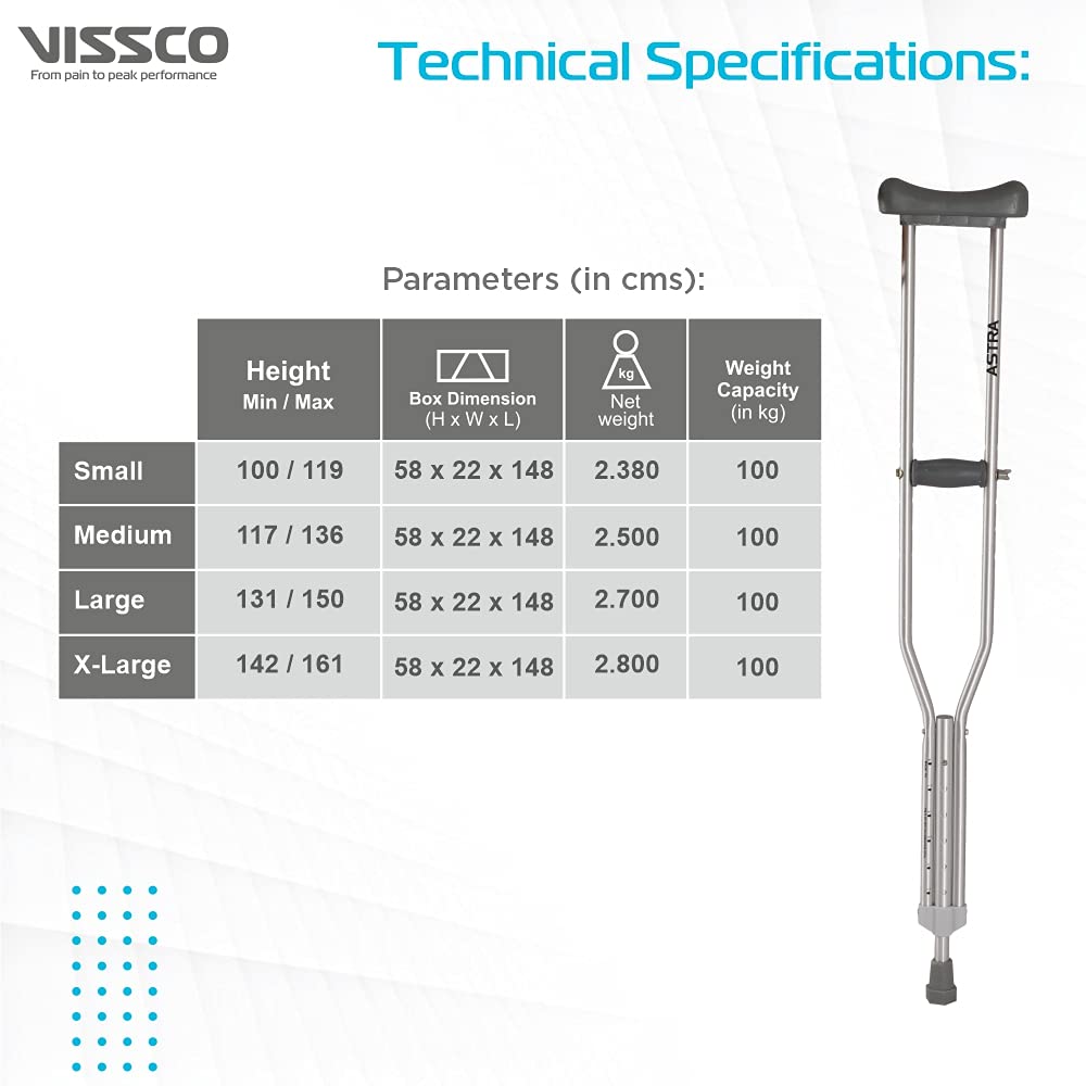 VISSCO Astra Under Arm Crutches