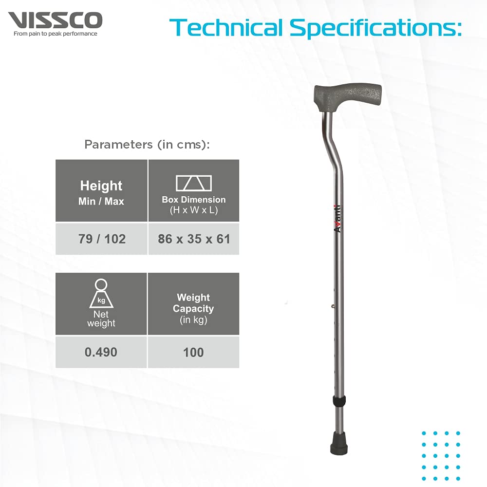 VISSCO Avanti L shape Monopod Stick