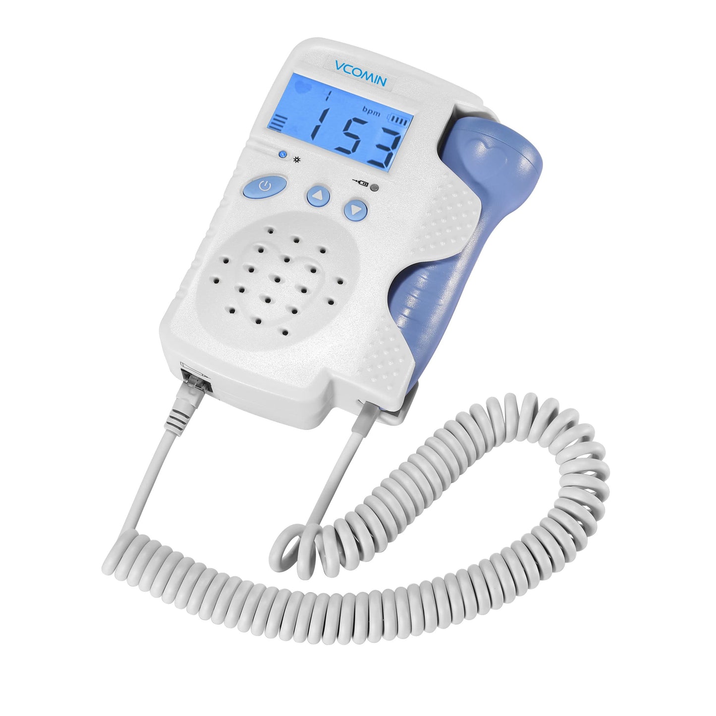 VCOMIN FD-200B Fetal Doppler | Pocket Friendly Fetal Heart Rate Monitor for Home and Clinic with in-Built Speaker | Portable Fetal Doppler & Heart Monitor for Pregnancy