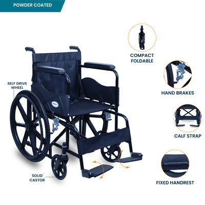 ARREX BETA - BASIC STEEL WHEELCHAIR