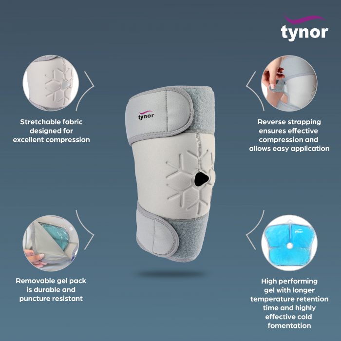 TYNOR I-02 COOL PACK KNEE WRAP