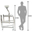 ARREX MP20 WALKING AIDS - STEEL FRAME, UNDERARM CRUTCHES, ALL ROLLING WHEELS, CASTORS WITH BRAKES