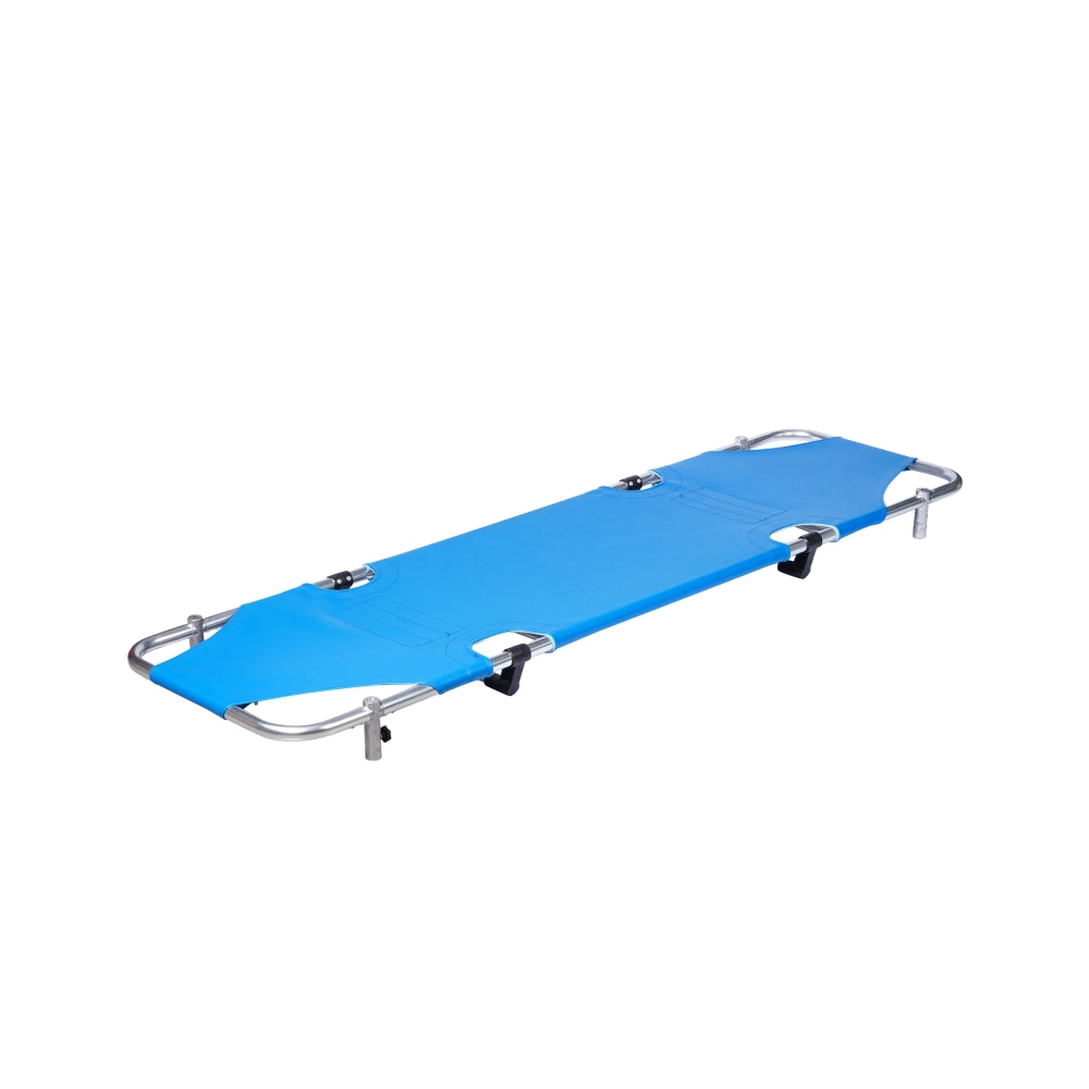 ARREX STR 150 - MUST-HAVE HOSPITAL STRETCHER ON TROLLEY WITH LEVER-ADJUSTABLE, HEAVY DUTY CASTORS, 130 KG CAPACITY, BASKET, AND PEDAL BRAKES