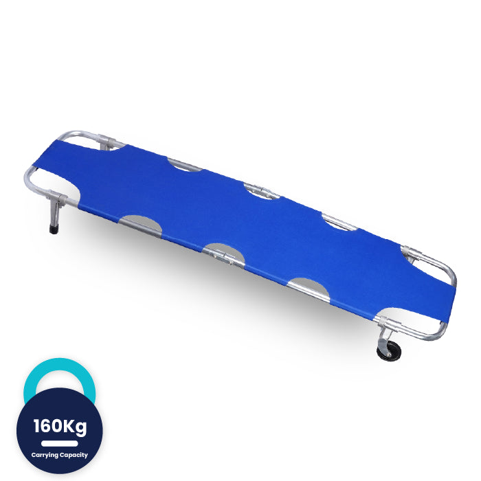 ARREX STR 40 STRETCHER: DURABLE ALUMINUM ALLOY, 160KG CAPACITY, SIDE WHEEL FOR EASY TRANSPORT, FOLDABLE FOR CONVENIENCE