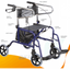 ARREX MR40 ROLLATOR - FOLDING CLOTH SEAT, CAR BASKET, MAG WHEELS, ADJUSTABLE HEIGHT, BRAKES WITH LOCK