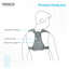 VISSCO P.C.NO. 0816 CLAVICLE BRACE WITH SHOULDER SLEEVE