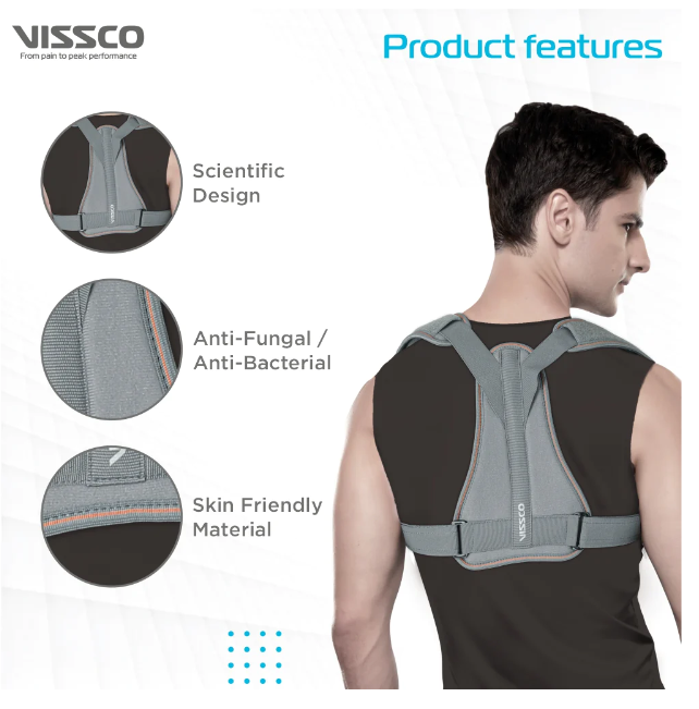 VISSCO P.C.NO. 0816 CLAVICLE BRACE WITH SHOULDER SLEEVE