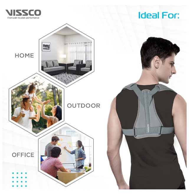 VISSCO P.C.NO. 0816 CLAVICLE BRACE WITH SHOULDER SLEEVE