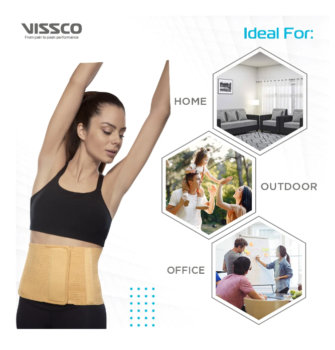 VISSCO P.C.NO. 0512 10" ABDOMINAL BELT