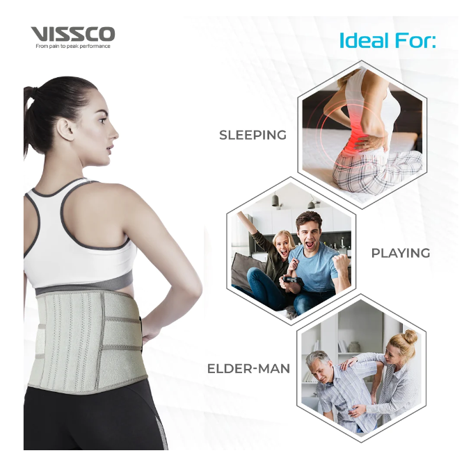 VISSCO P.C.NO. 1405 NEOPRENE LUMBAR BELT 9"