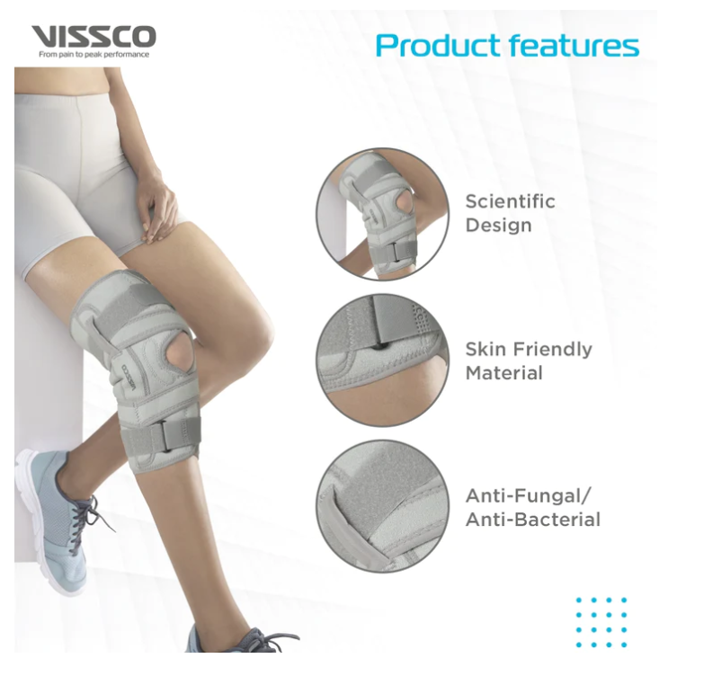 VISSCO OA KNEE BRACE - OPEN TYPE - P.C.NO. 2438