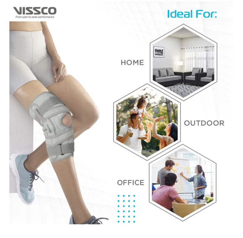 VISSCO OA KNEE BRACE - OPEN TYPE - P.C.NO. 2438