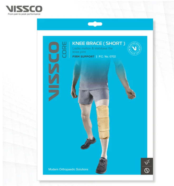 VISSCO Knee Brace - Short (14" Brace) - P.C.No. 0702