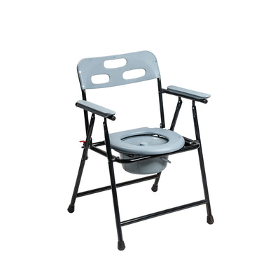 ARREX V30 COMMODE CHAIR: COMFORTABLE, FOLDABLE, CONVENIENT STORAGE, ATTACHED POT