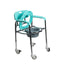 ARREX VP120 PREMIUM COMMODE WHEELCHAIR: HEIGHT ADJUSTABLE, REAR SOLID-CASTOR WITH BRAKES, ATTACHED POT, ENHANCED MOBILITY, SAFETY