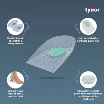 TYNOR K-02 HEEL CUSHION SILICONE (PAIR)